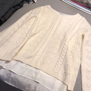 White/cream garnet hill sweater